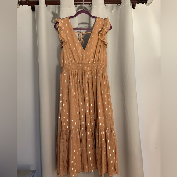 Lulus Dresses & Skirts - Lulu's Mauve Maxi Dress with Silver Accents